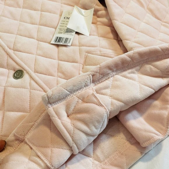 CHAUS Women’s Jacket Size Small Ice Pink Soft Thick Quilt Coat - Picture 8 of 14